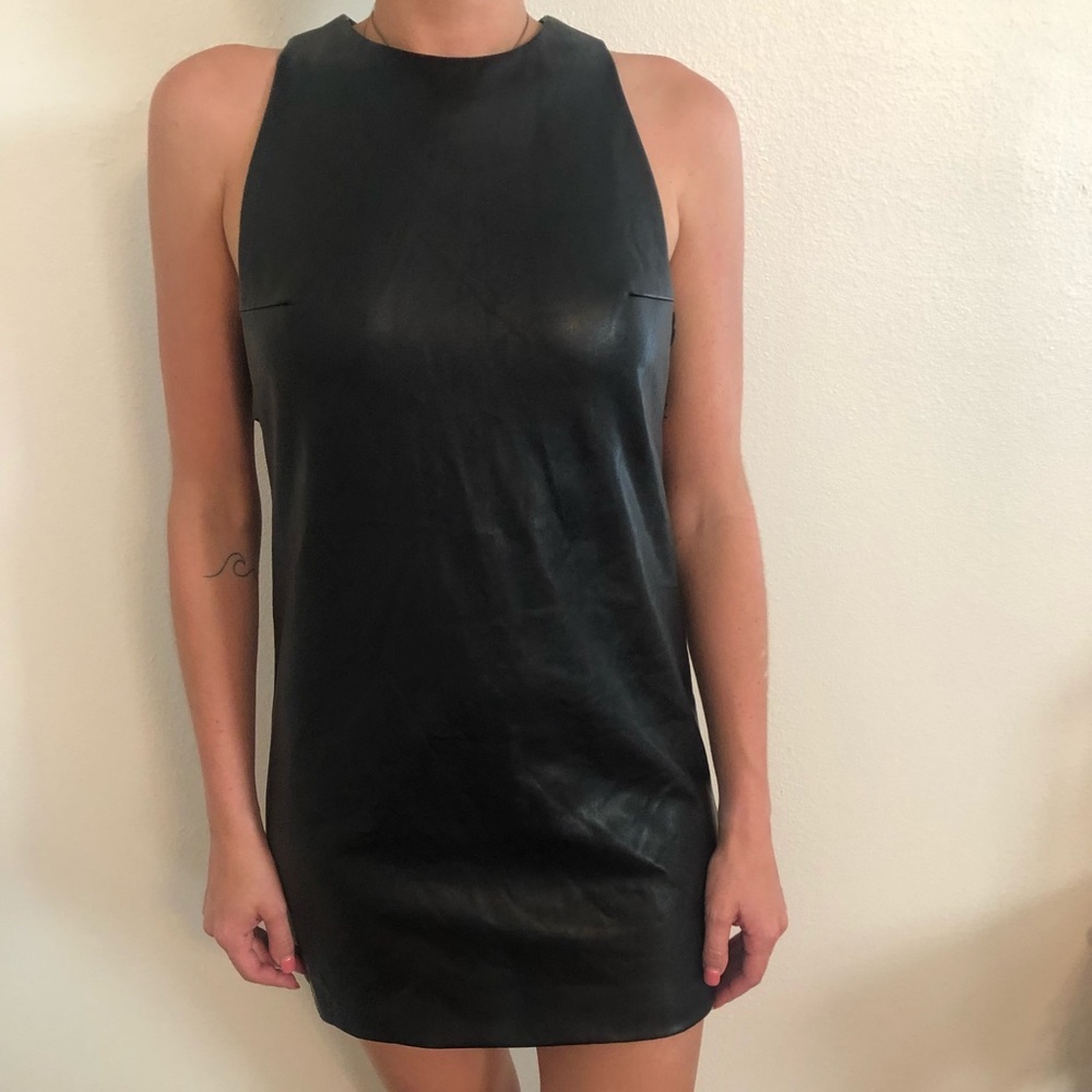 Forever 21 faux leather dress